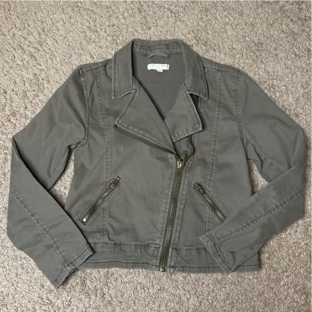 Chelsea And Violet Zip Up Moto Jacket Girls Size Medium